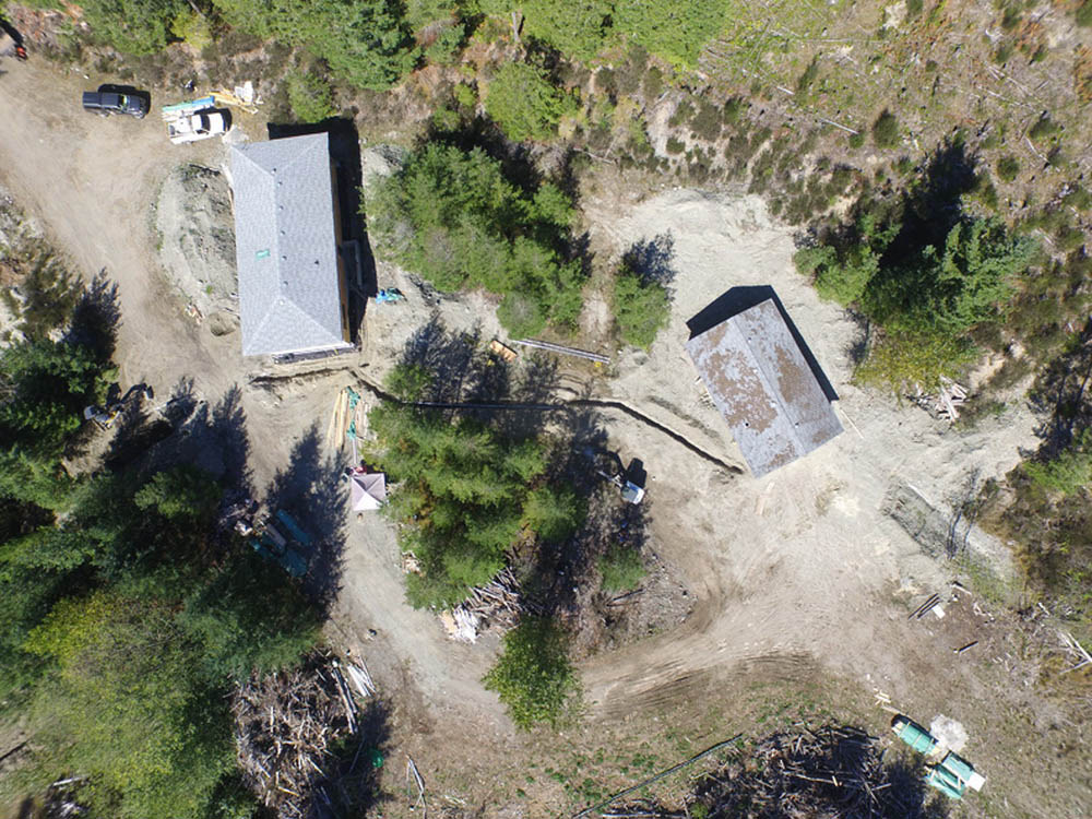 Aerial view of the project